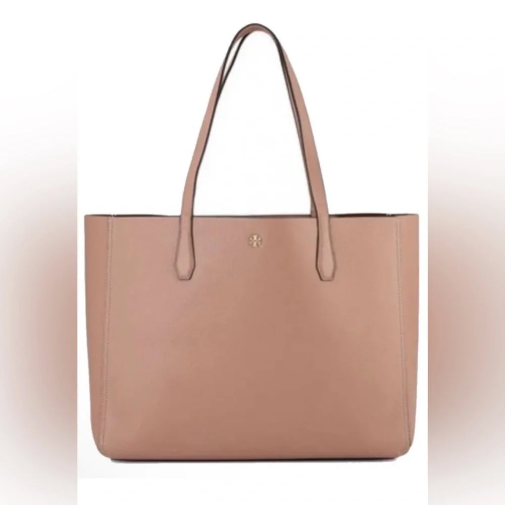 Tory Burch NWOT Blake Leather Tote and Wristlet -Color Pink Moon - Picture 1 of 7